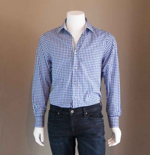 John-Lennon-Blue-Checkered-Shirt