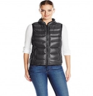 Coatology- Lightweight Puffer Vest in Charcoal