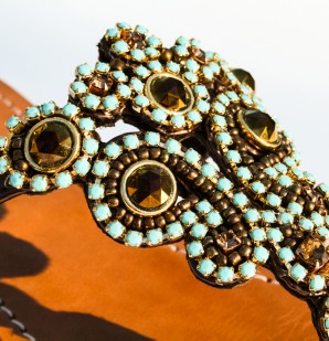 Mystique - Bronze and Turquoise Sandal
