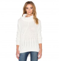 Splendid- Stanton Cable Pullover Sweater in Natural